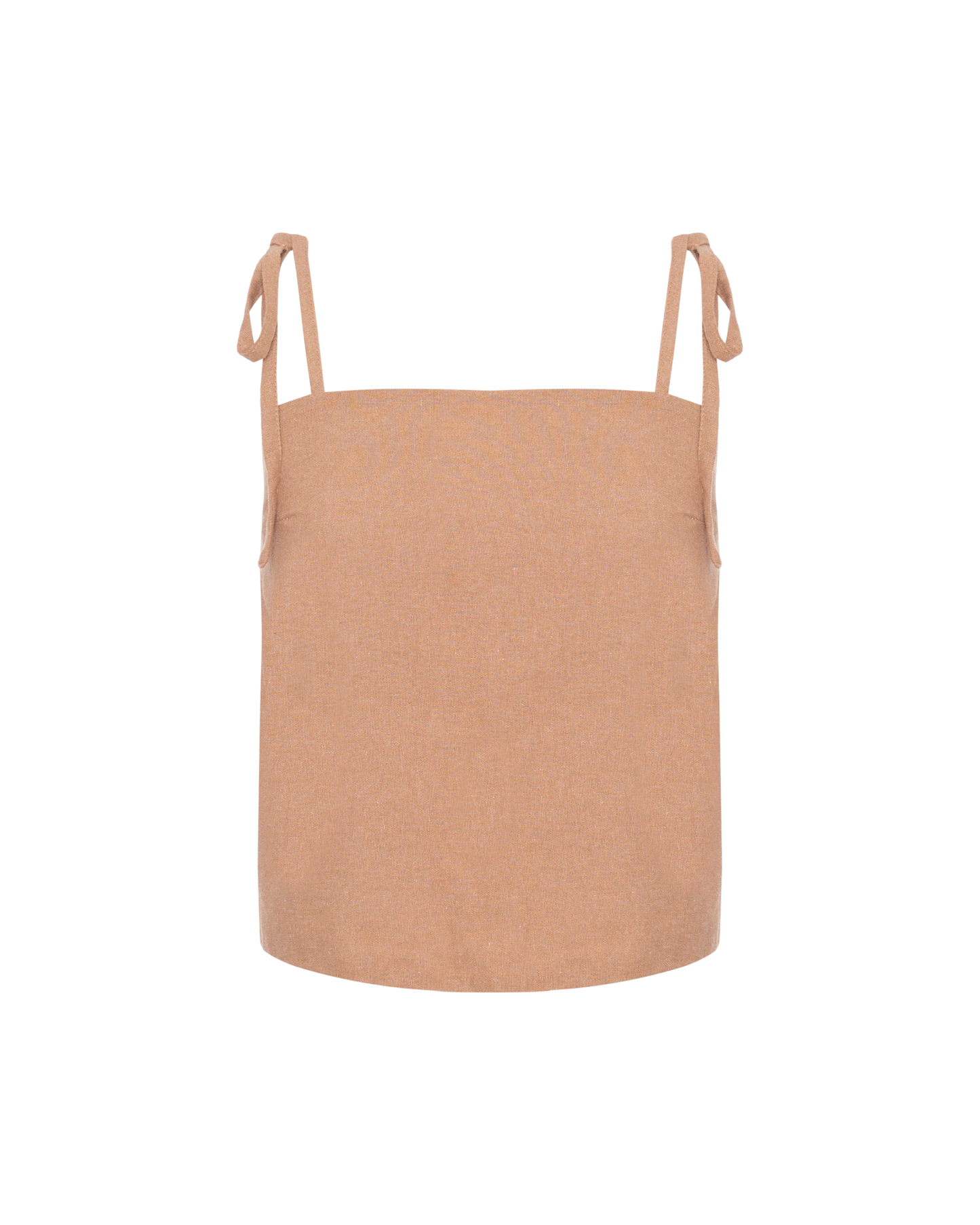 Top Quadrado Camelo