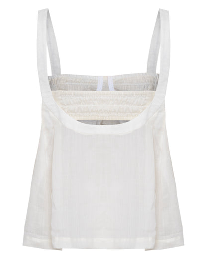 Blusa Voil de Linho Off White