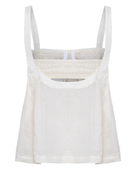 Blusa Voil de Linho Off White