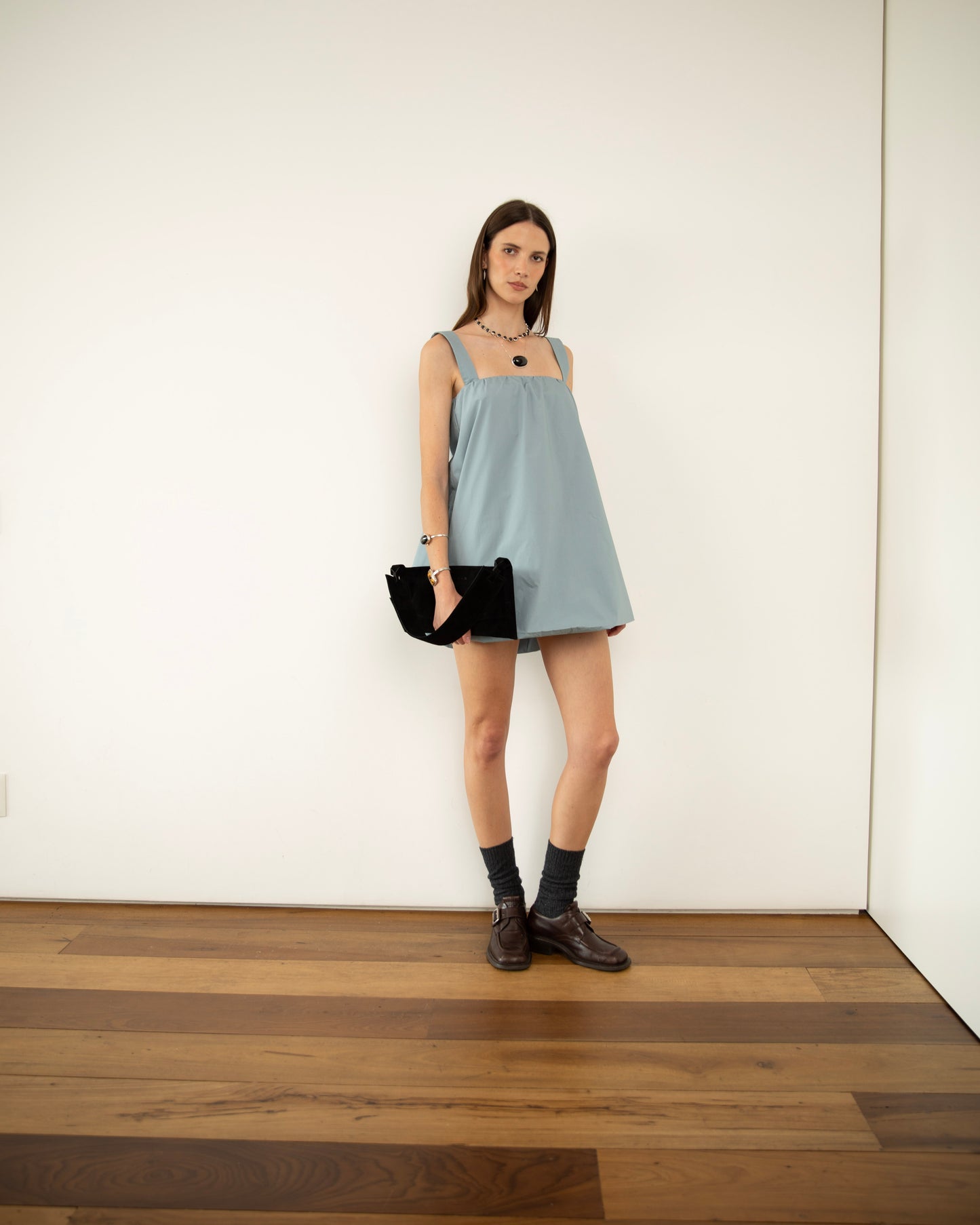 Vestido Balloon Azul