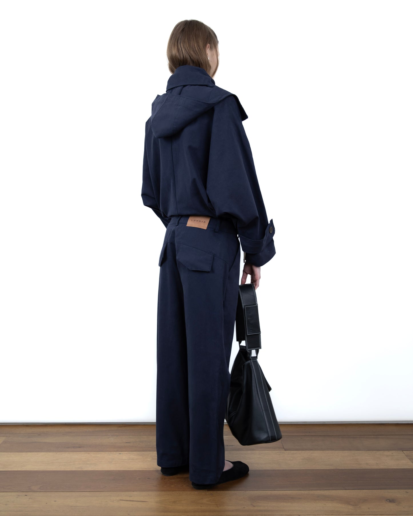 Calça Transpasse Azul Marinho
