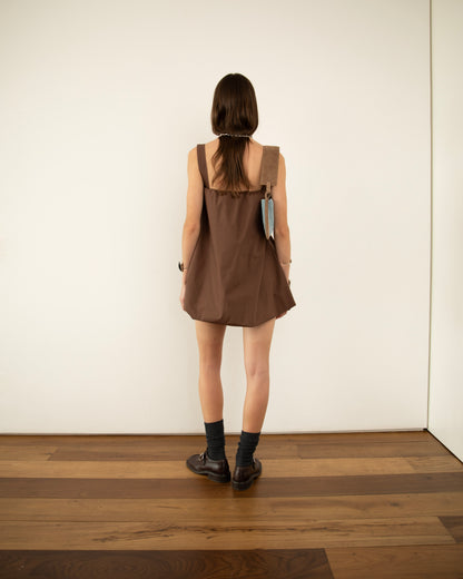 Vestido Balloon Marrom