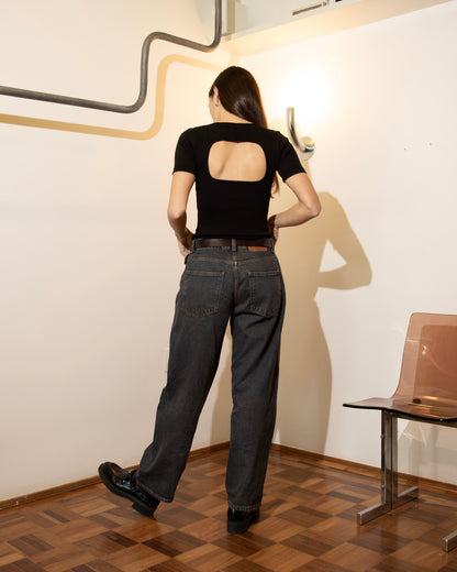 Blusa Quadrada Preta