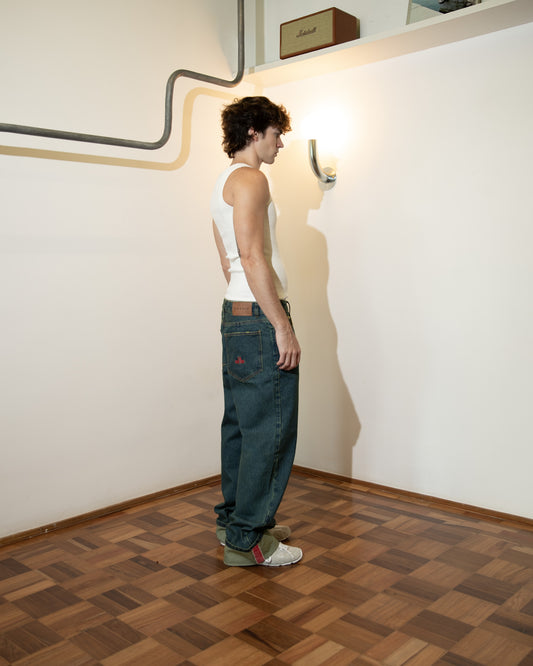 Calça Jeans Logo