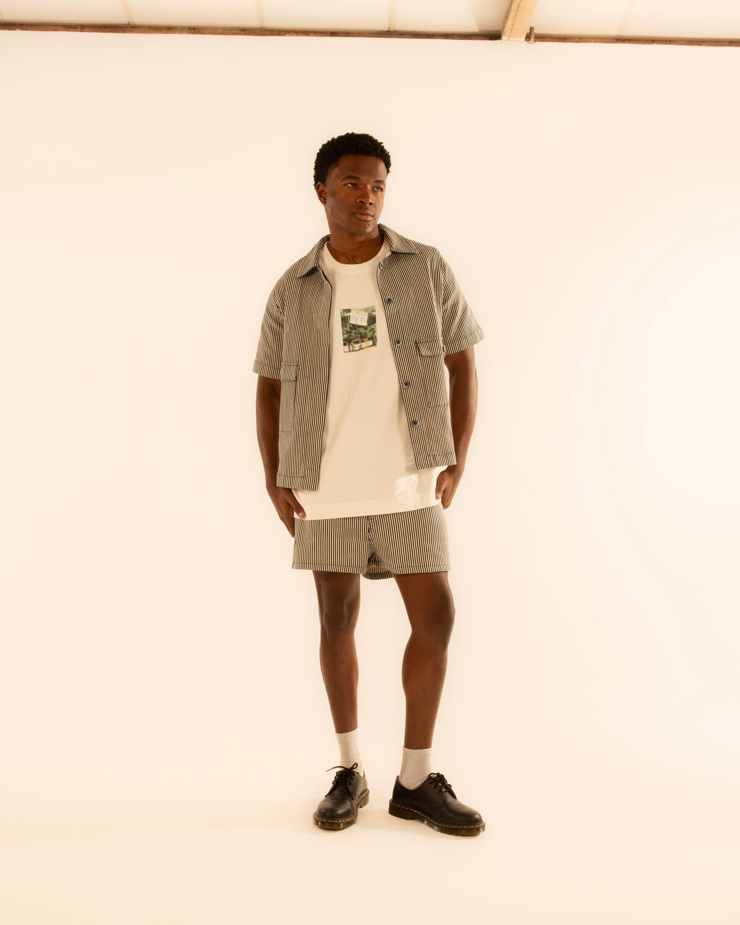 Shorts Jeans Listrado Copenhagen