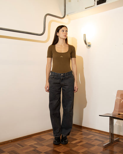 Blusa Quadrada Oliva