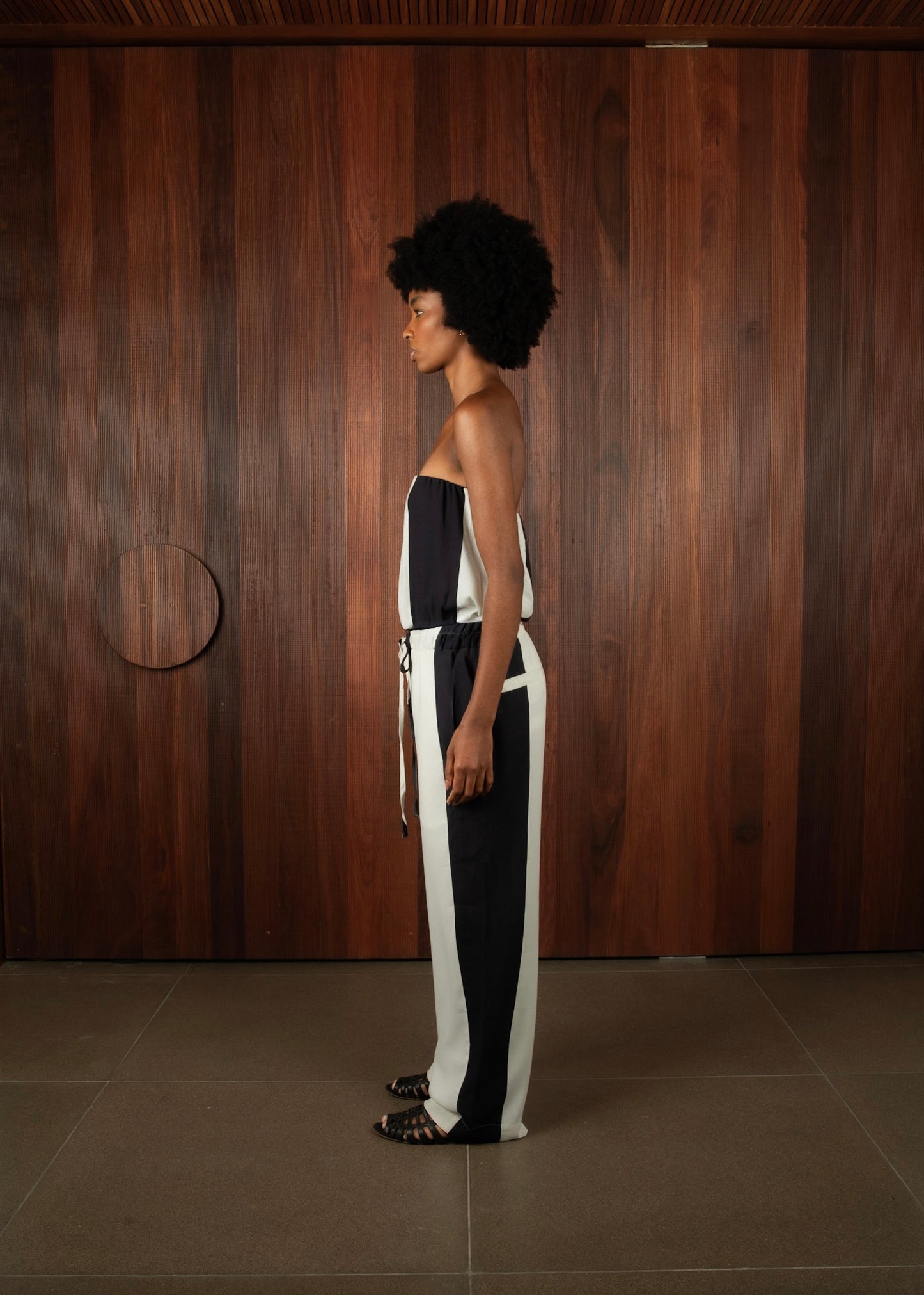 Top Tomara Que Caia Balonê Listrado