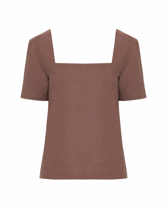 Scandi Top Marrom