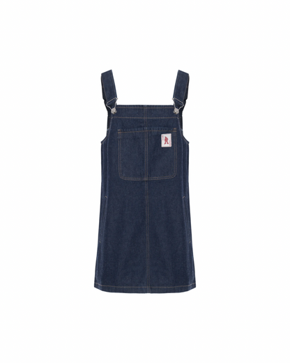 Vestido Jardineira Jeans