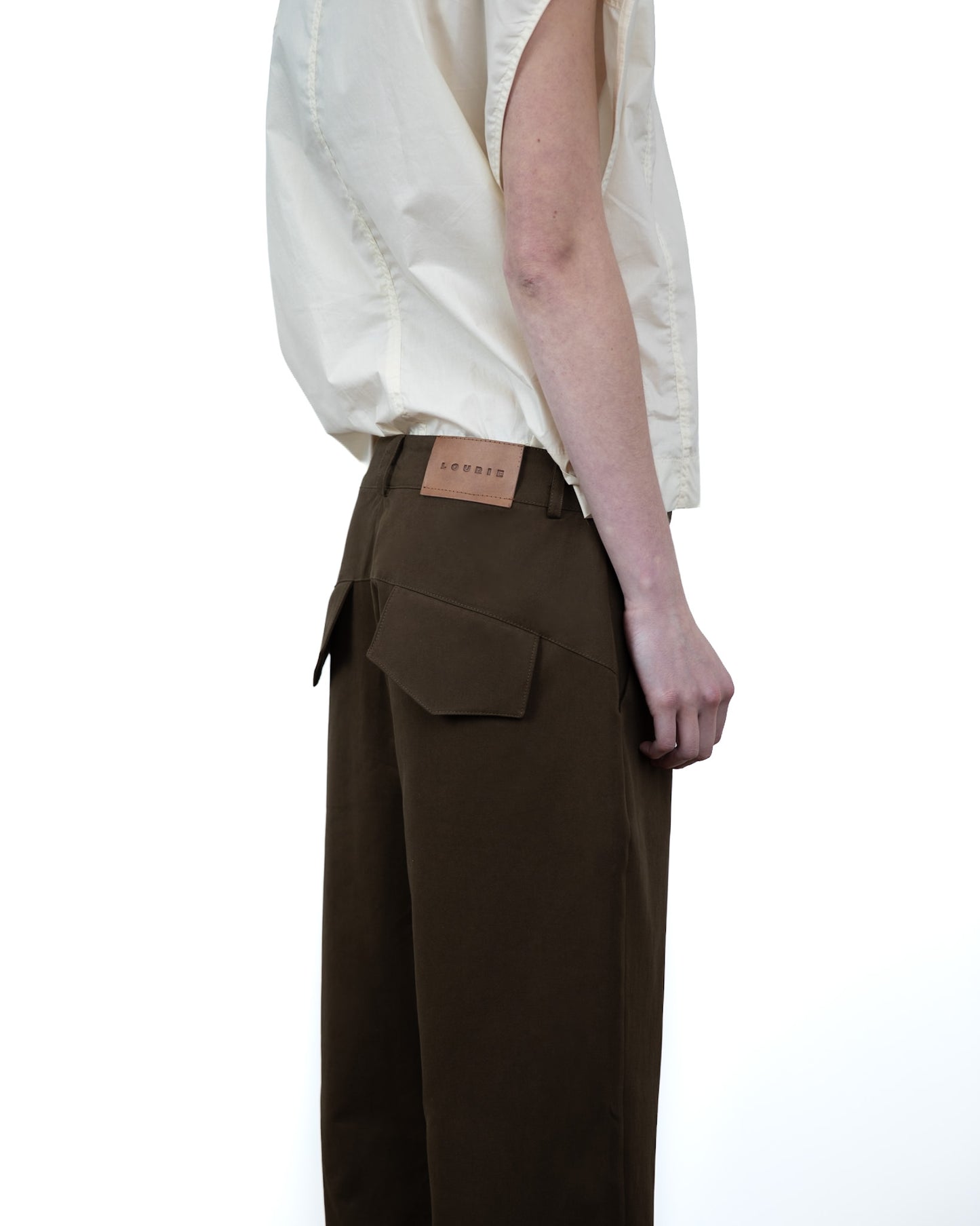 Calça Transpasse Khaki