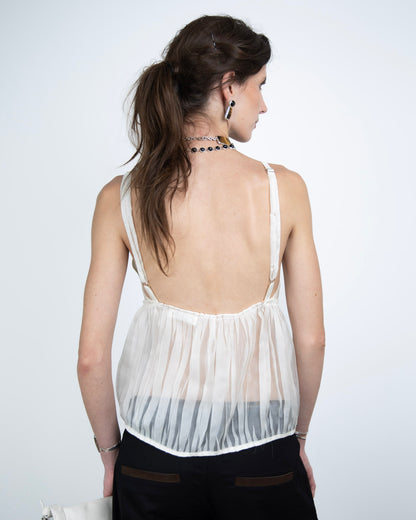 Blusa Organza de Seda Limited Edition Off White