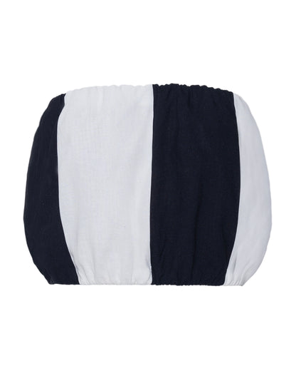 Top Tomara Que Caia Balonê Listrado