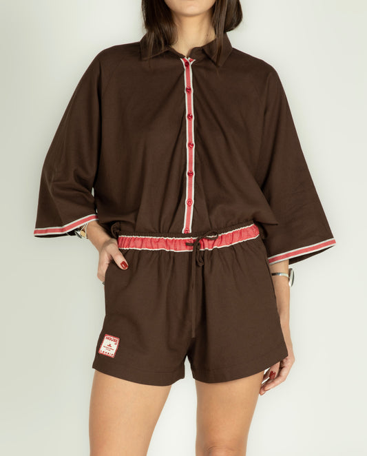 Camisa Teza Marrom