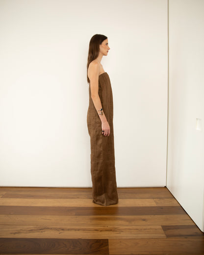 Macacão Linho Marrom