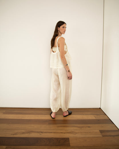 Blusa Voil de Linho Off White