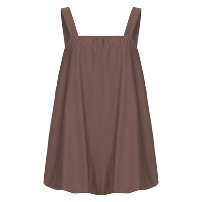 Vestido Balloon Marrom