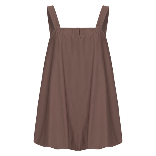Vestido Balloon Marrom