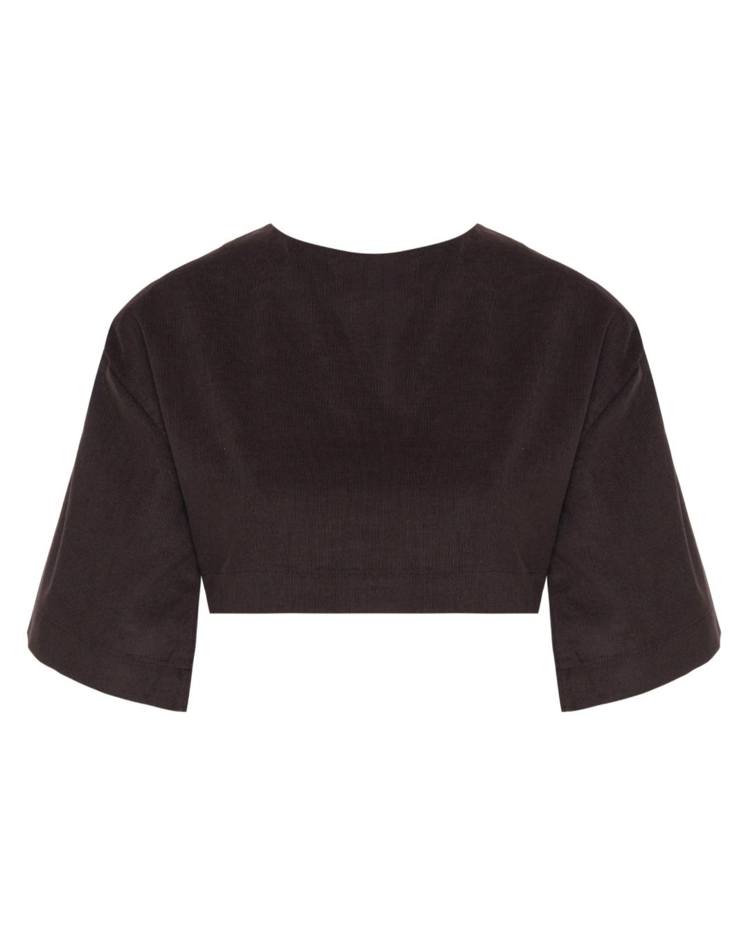 Vestido Suspensório Veludo Marrom