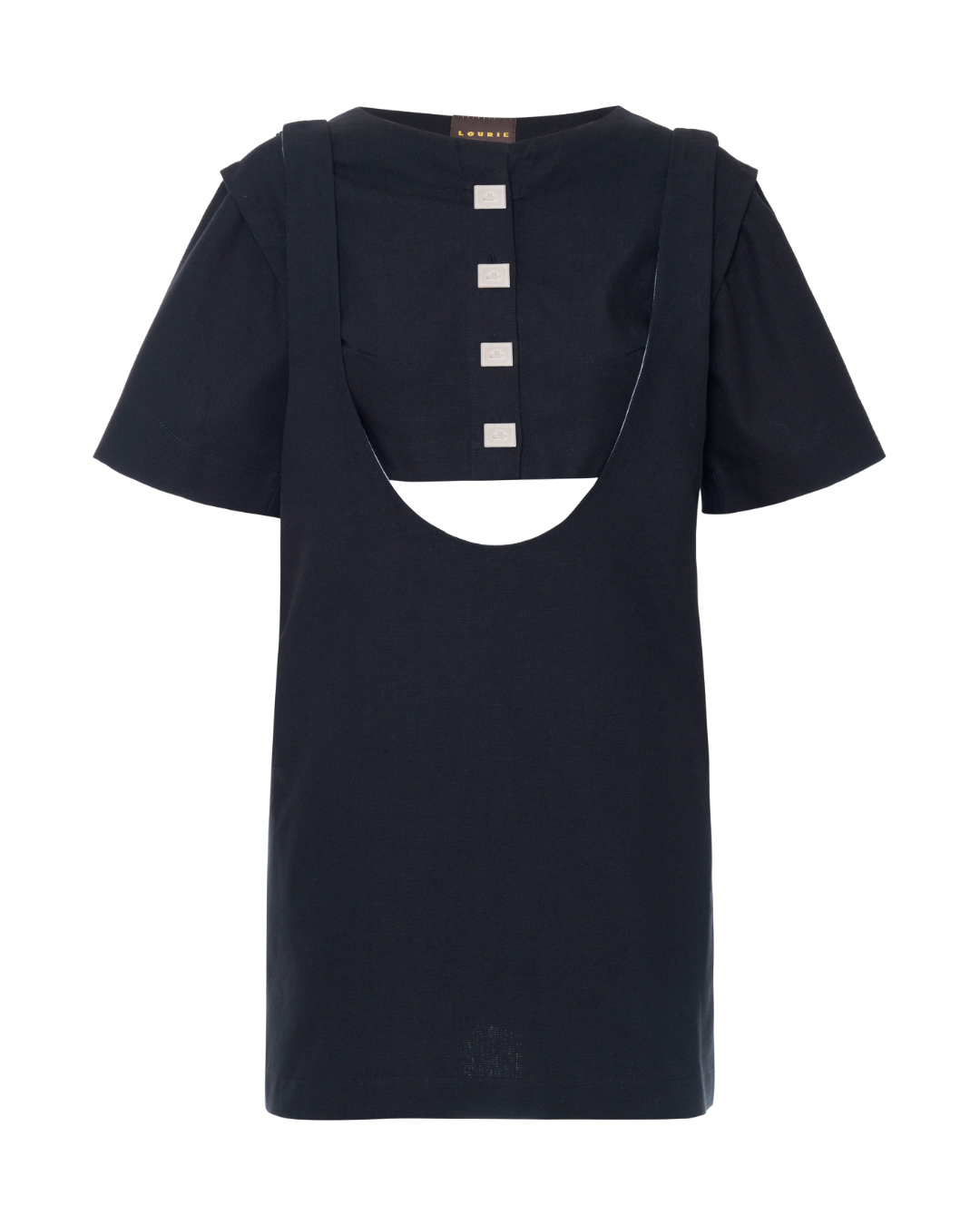 Vestido Suspensório Copenhagen Preto