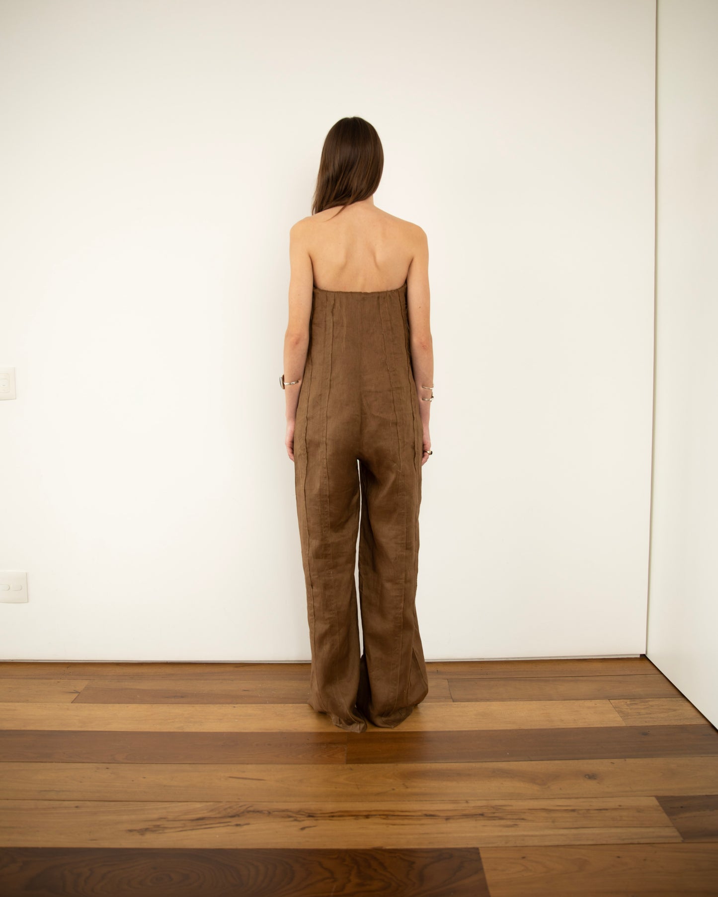 Macacão Linho Marrom