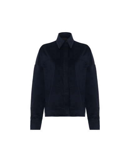 Camisa Veludo Preta