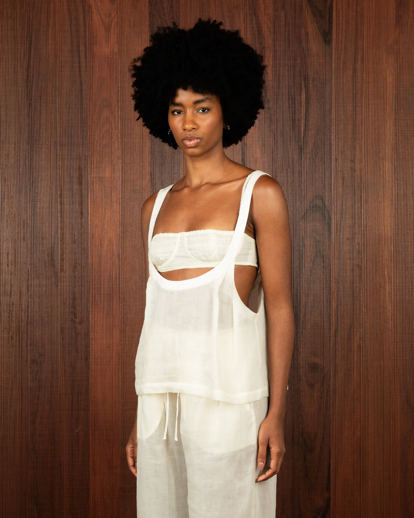 Blusa Voil de Linho Off White