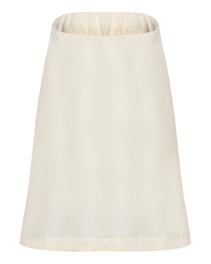 Vestido Mini Tomara que Caia Linho Off White