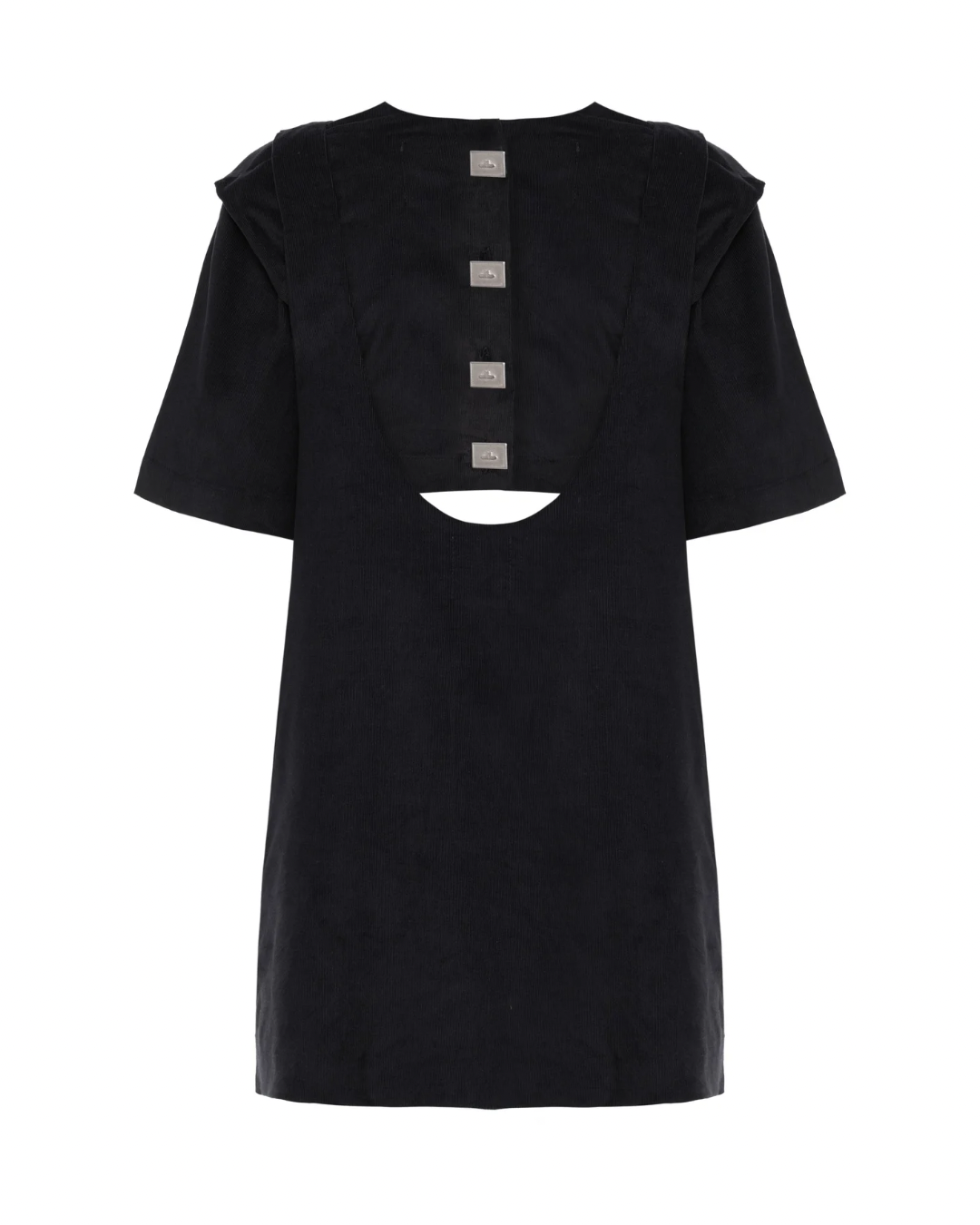 Vestido Suspensório Veludo Preto