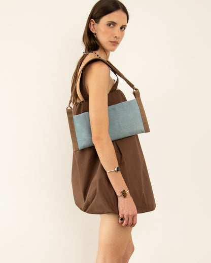Bolsa São Paulo Azul e Marrom