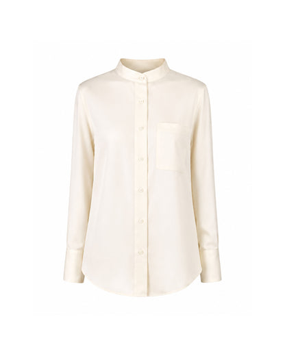 Camisa Acetinada Creme