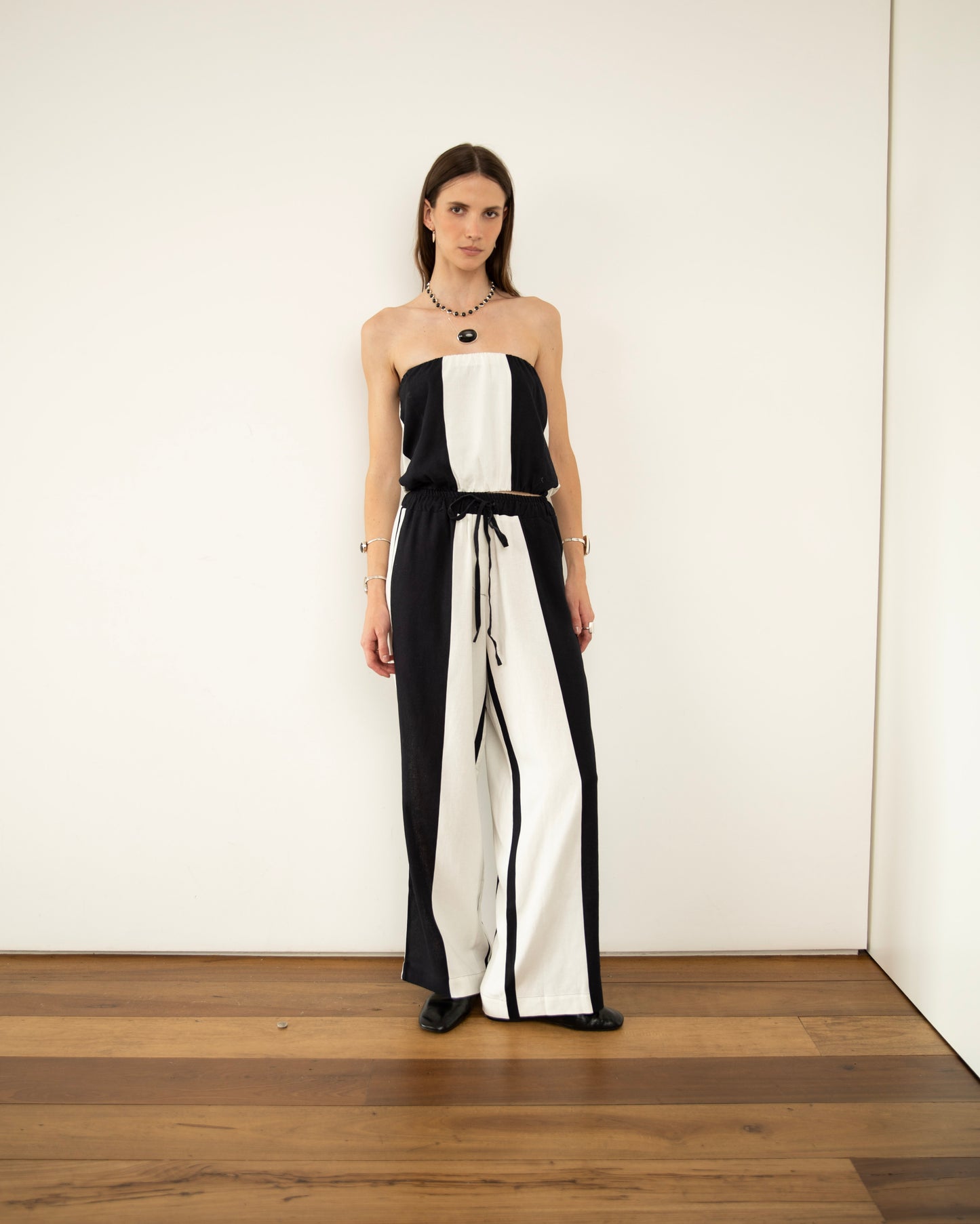 Calça Pijama Linho Listrada