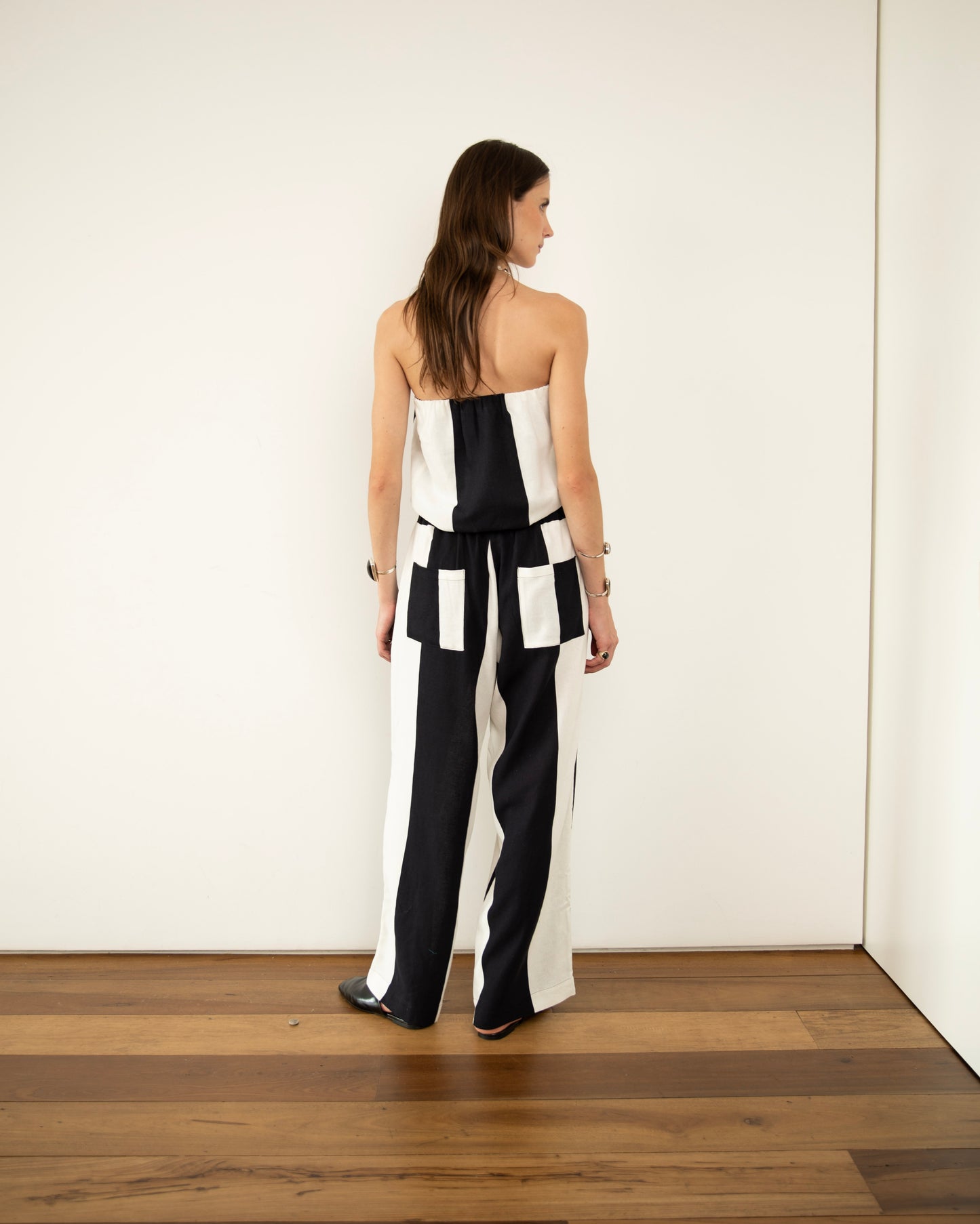 Calça Pijama Linho Listrada