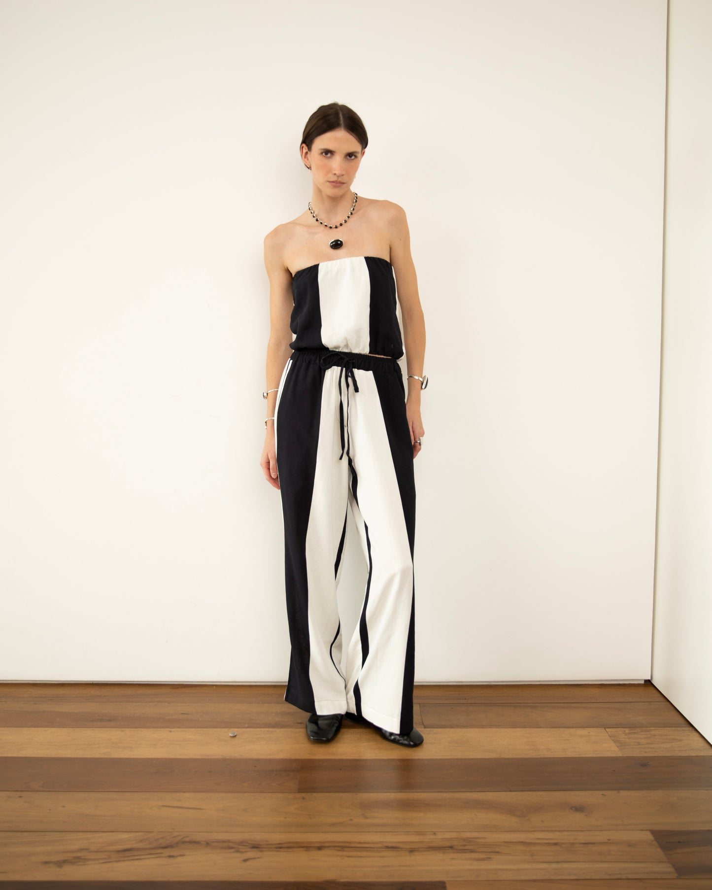 Calça Pijama Linho Listrada