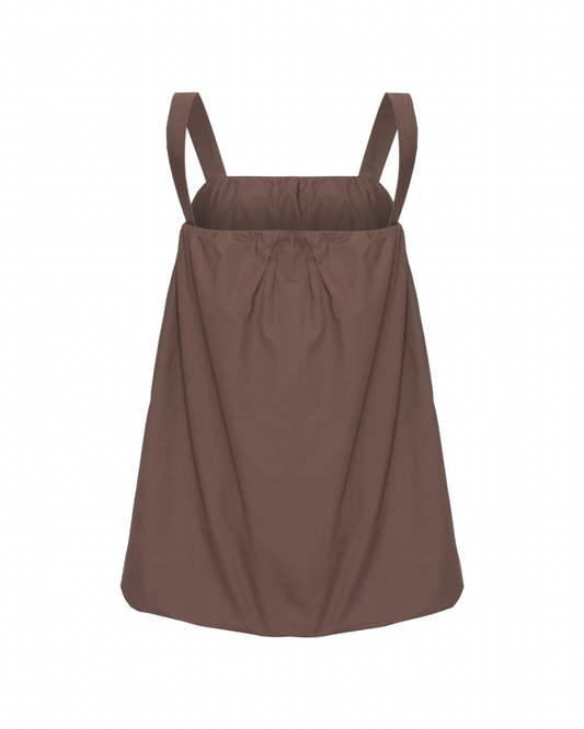 Vestido Balloon Marrom