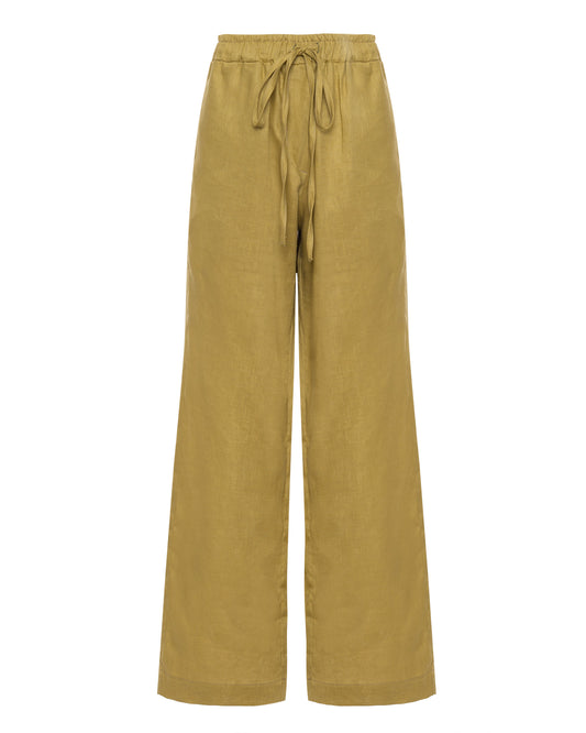 Calça Pijama Linho Verde