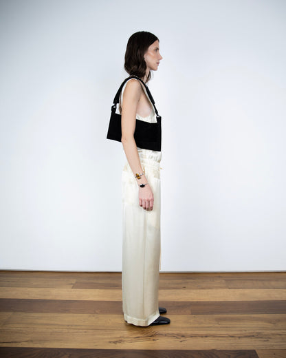 Calça Instinto Acetinada Creme