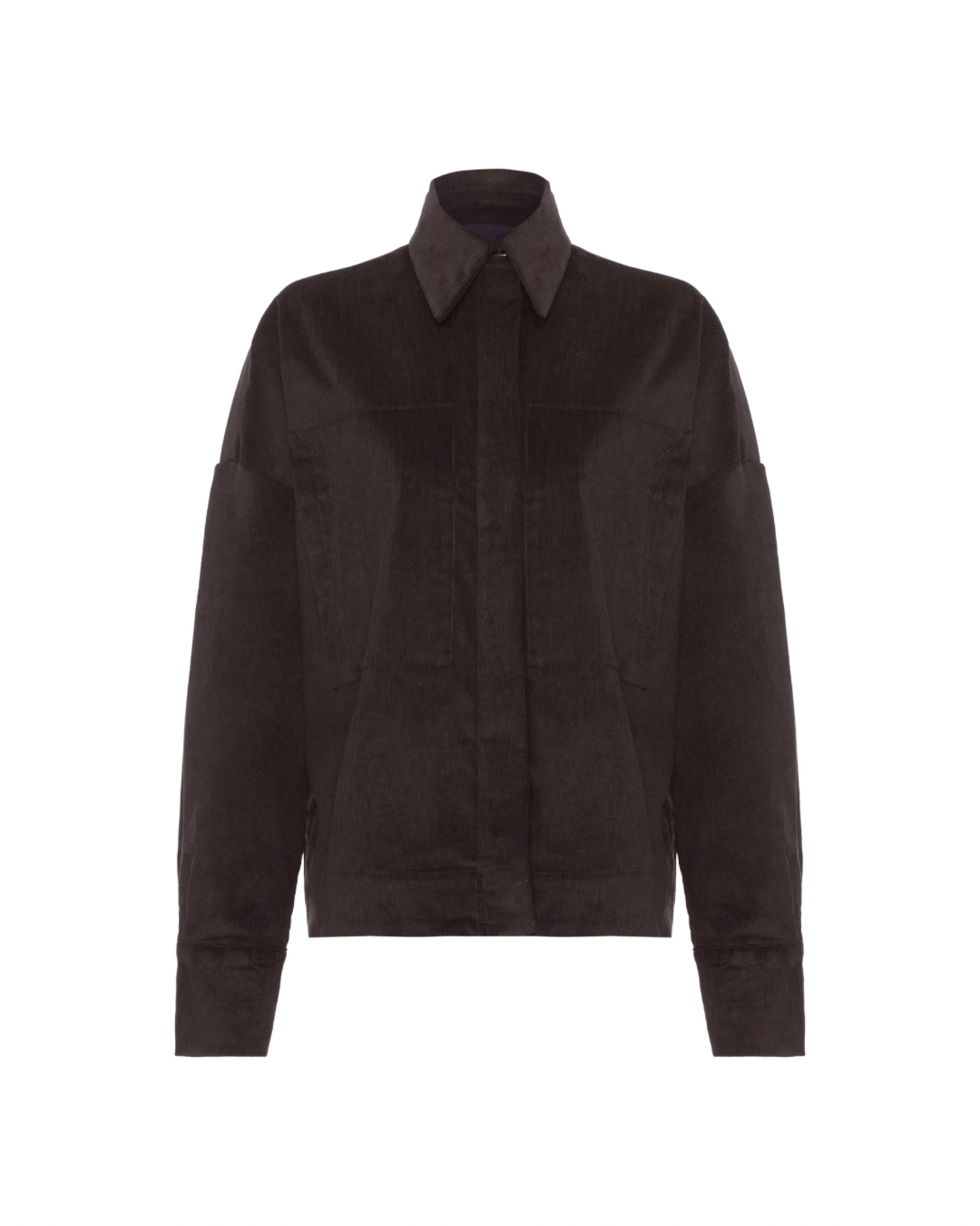 Camisa Veludo Marrom