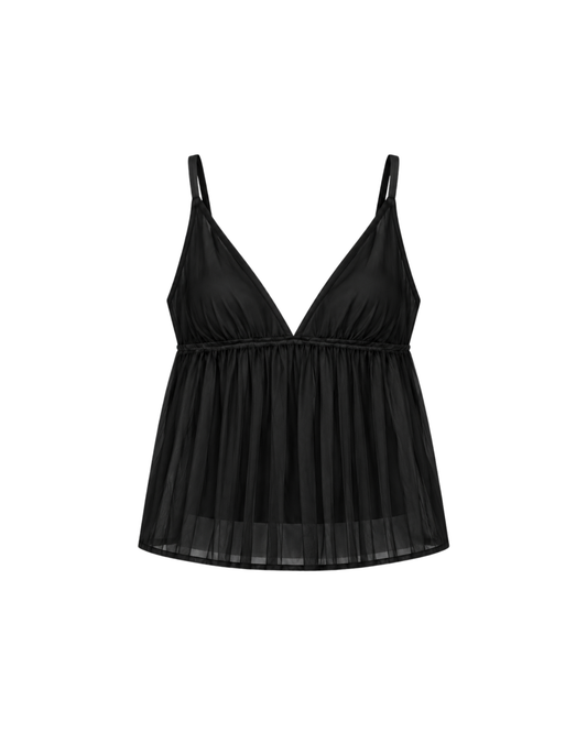 Blusa Organza de Seda Limited Edition Preta