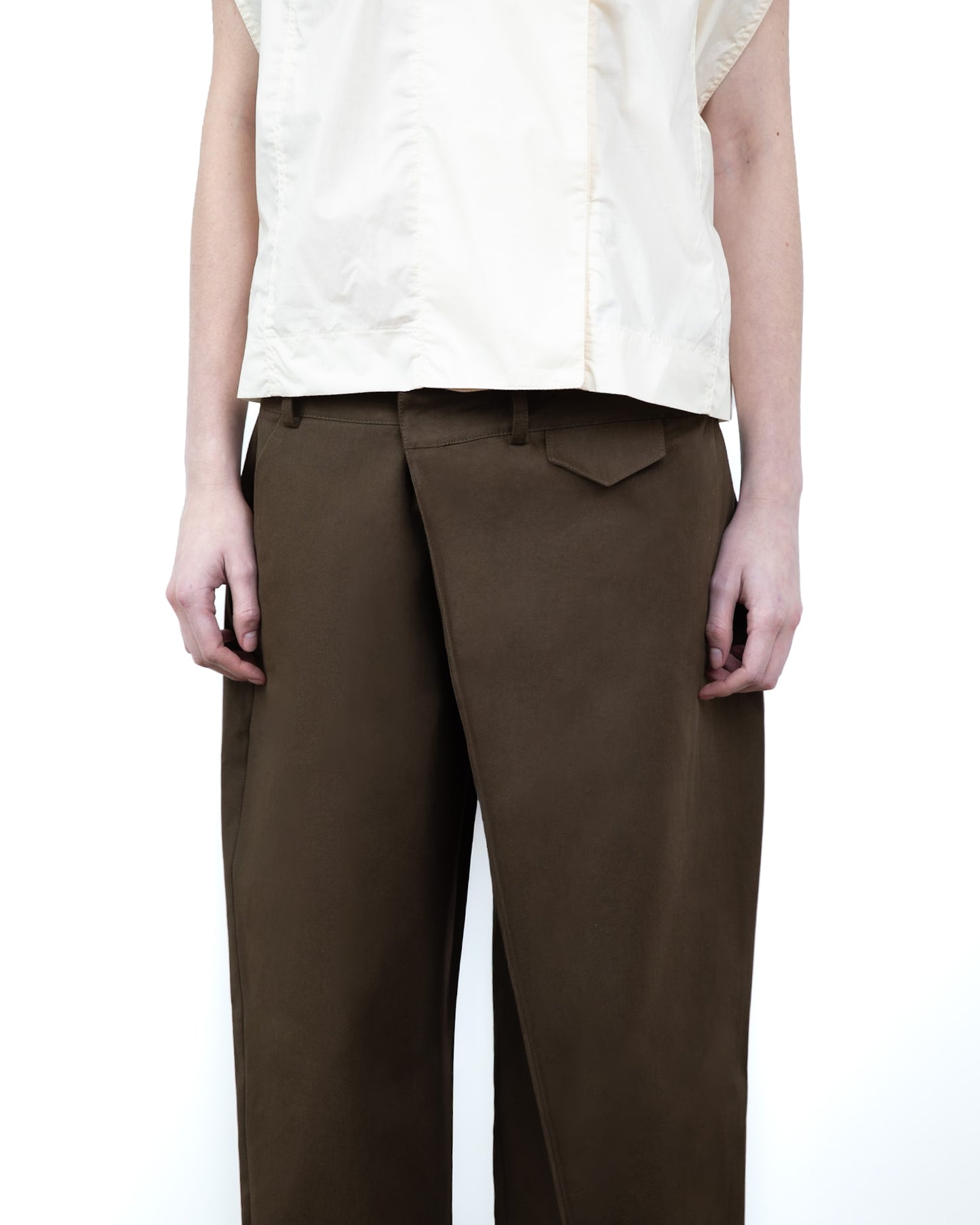 Calça Transpasse Khaki