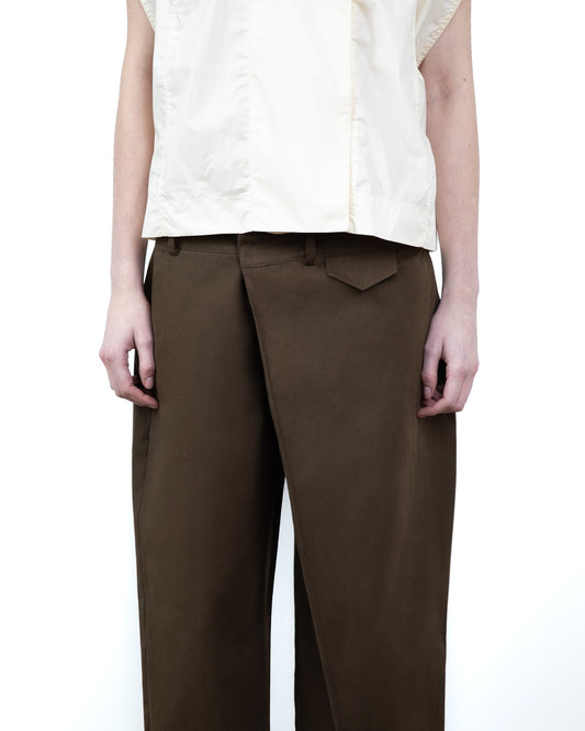 Calça Transpasse Khaki