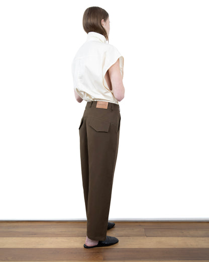Calça Transpasse Khaki