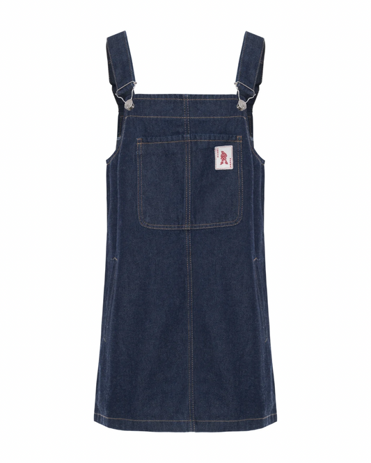 Vestido Jardineira Jeans