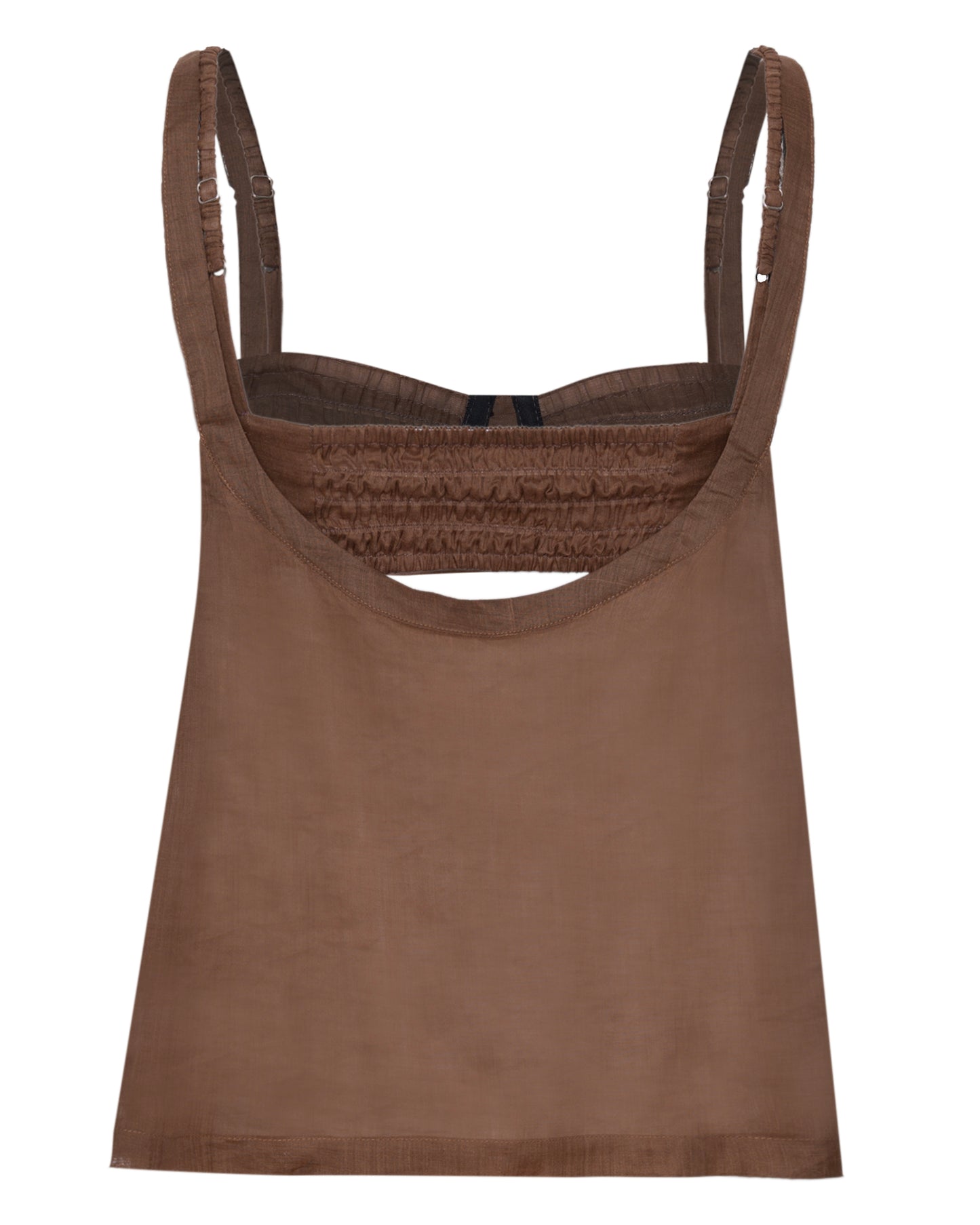 Blusa Voil de Linho Marrom