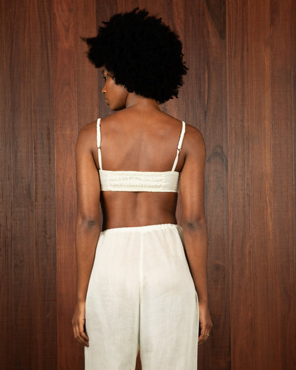 Blusa Voil de Linho Off White