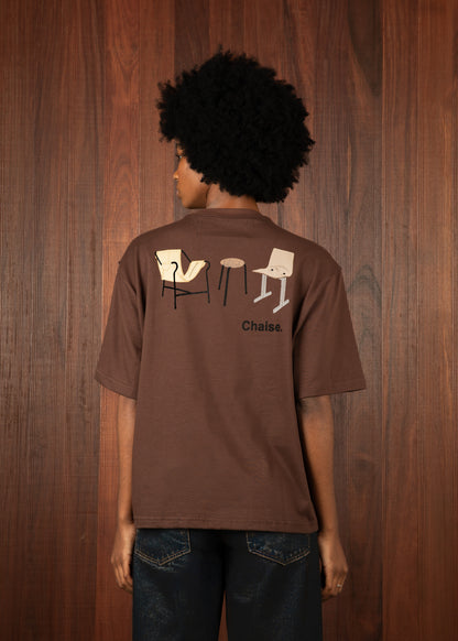 Camiseta Chaise Marrom