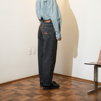 Calça Balloon Jeans Marrom