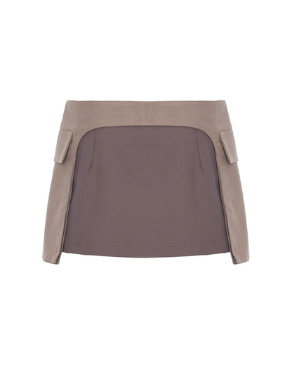 Saia Utilitária Cinza e Chá
