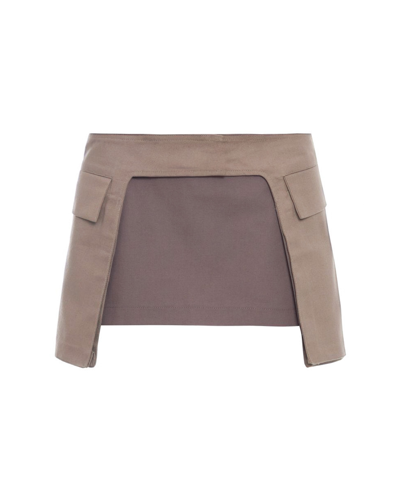 Saia Utilitária Cinza e Chá