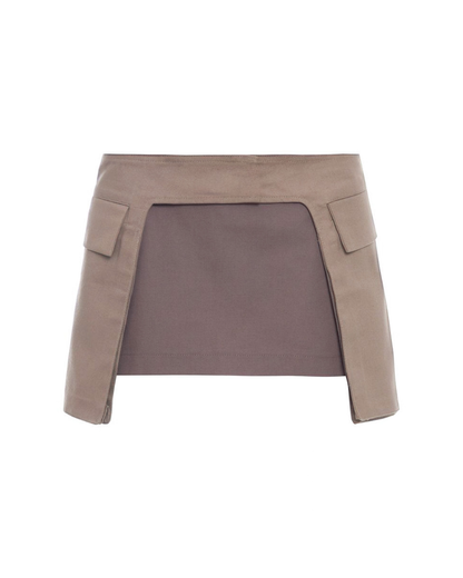 Saia Utilitária Cinza e Chá