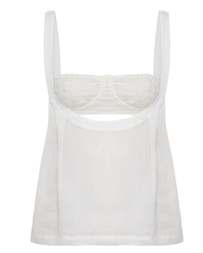 Blusa Voil de Linho Off White